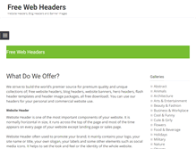 Tablet Screenshot of freewebheaders.com